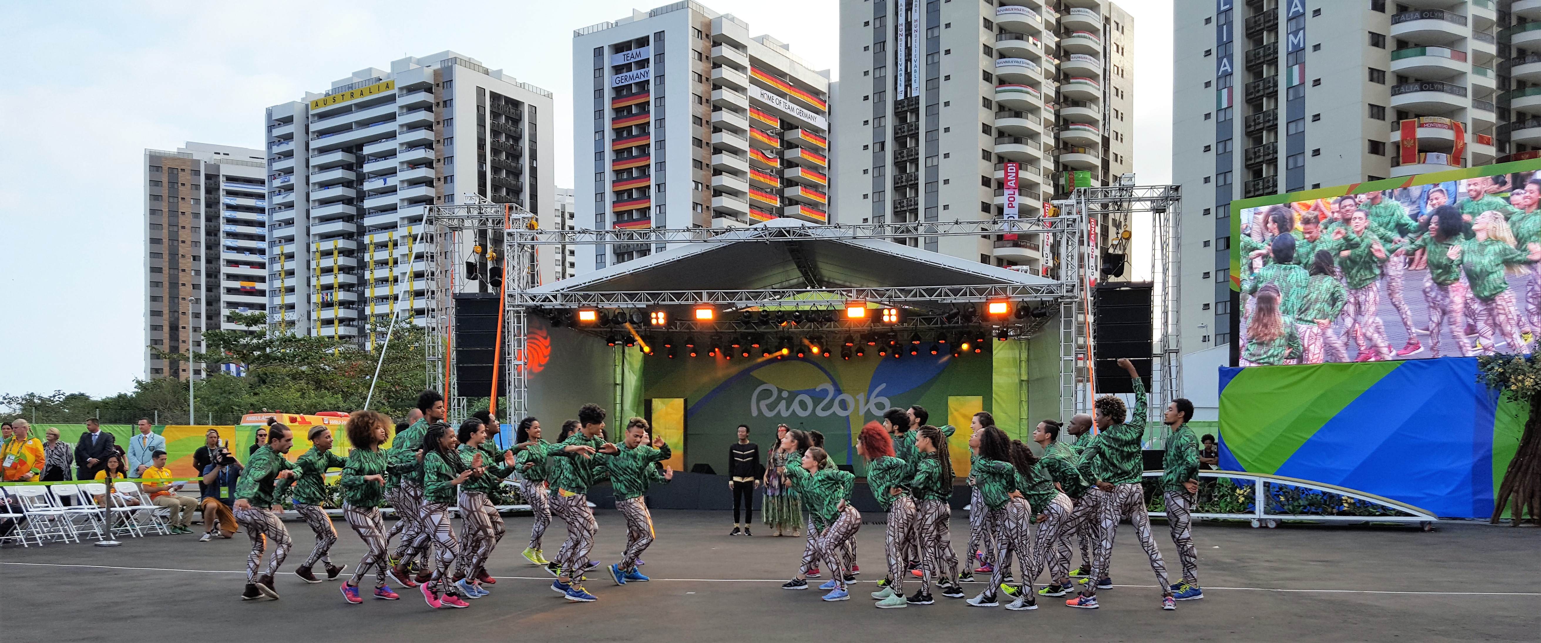 flag raising ceremony australian olympic team