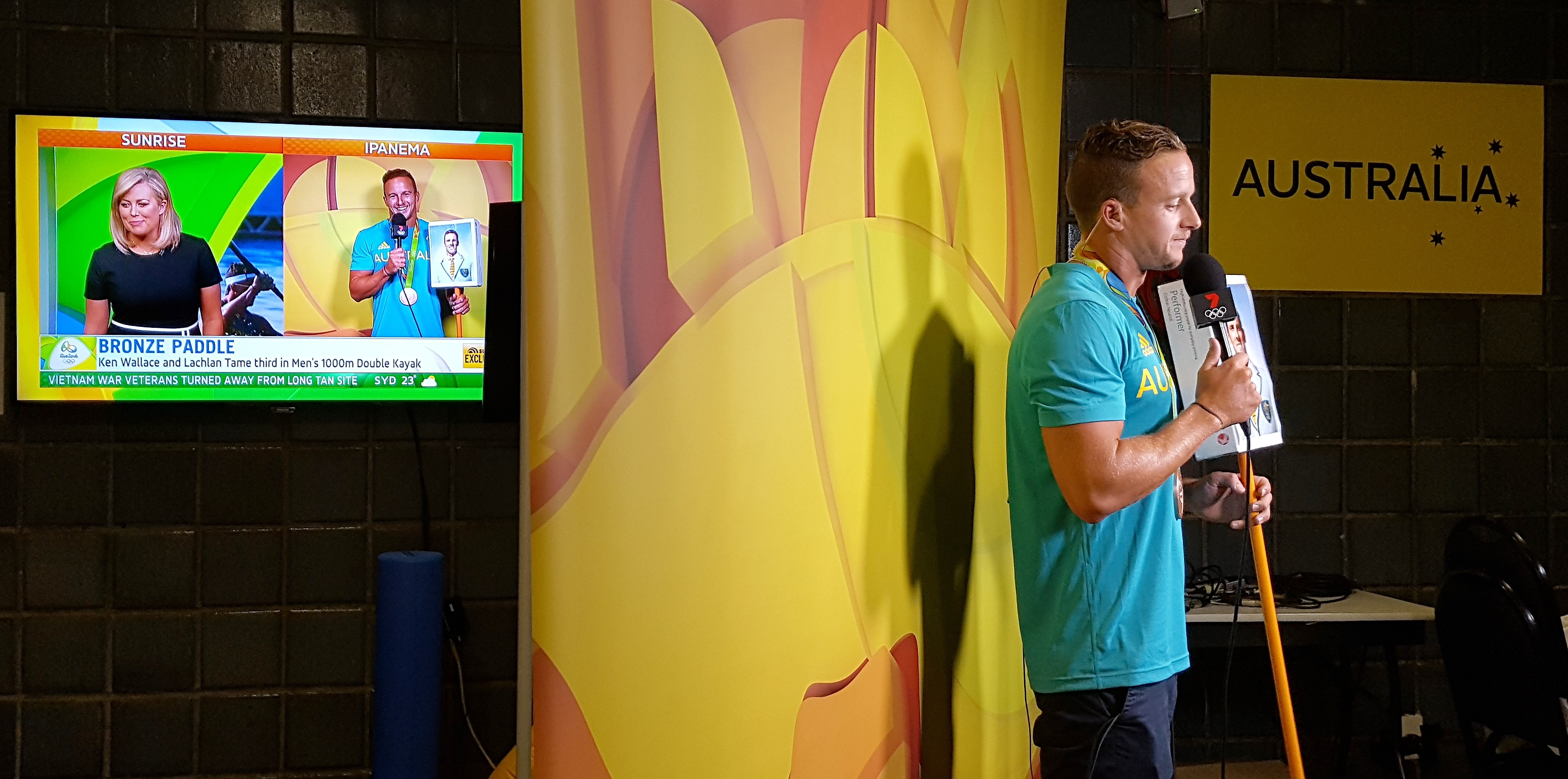kayaking bronze lachie on tv