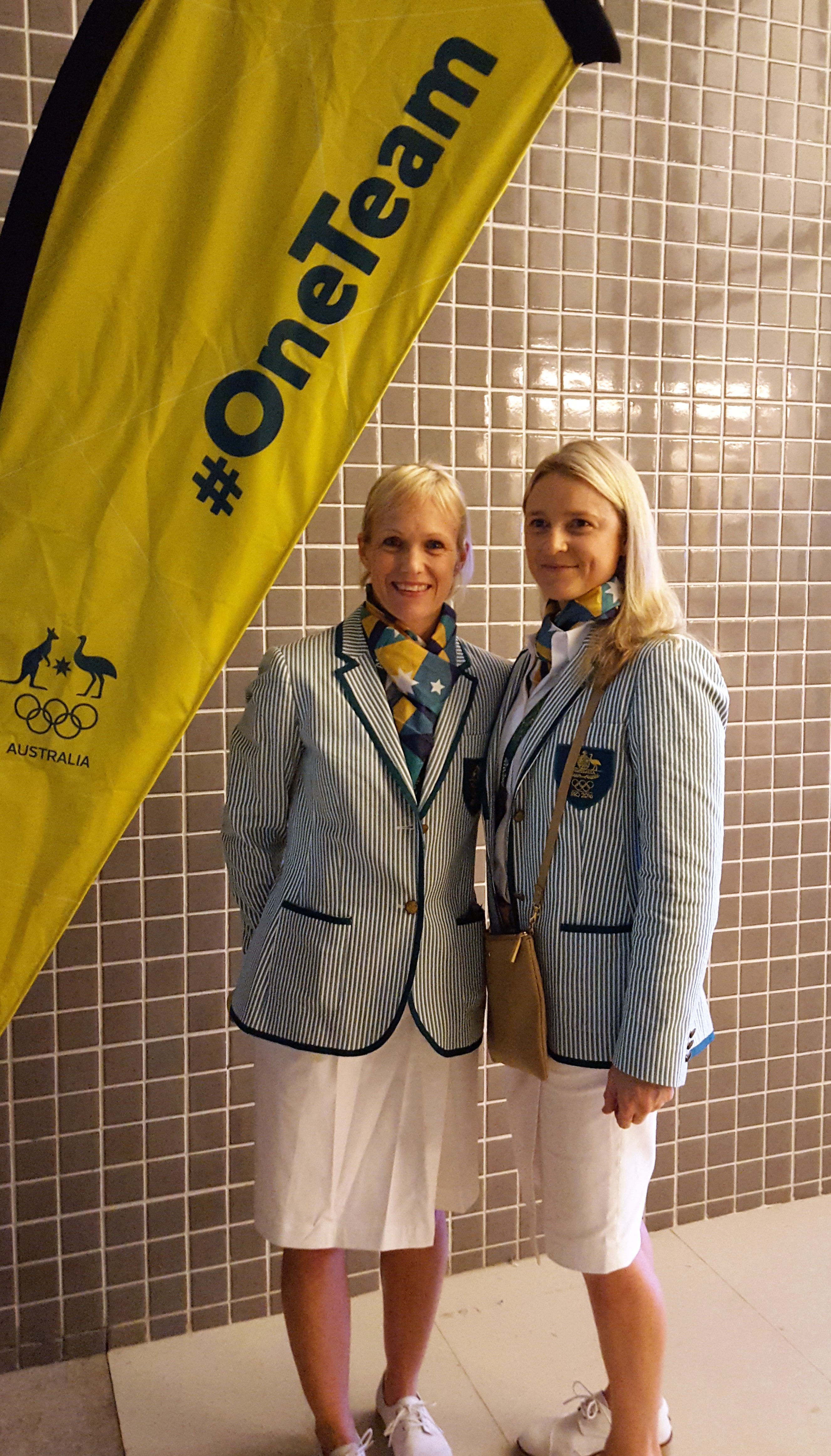 sports physio britt caling and massage therapist thea dillon olympics formal
